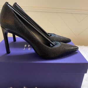 Stuart Weitzman | Heist Black Heist Black Rattler US 6.5 | Black Stilleto Heels